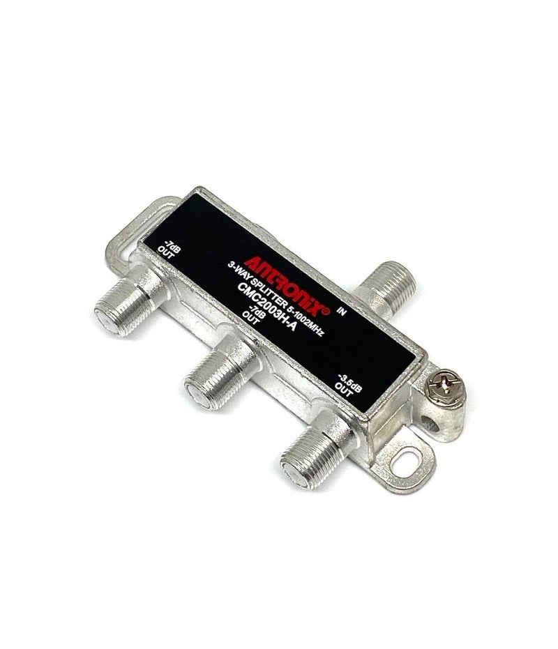 Antronix CMC2003H-A 3-Way Horizontal Splitter -3.5dB -7dB 5-1002 MHz High Performance for Coax Cable TV & Internet - Image 2